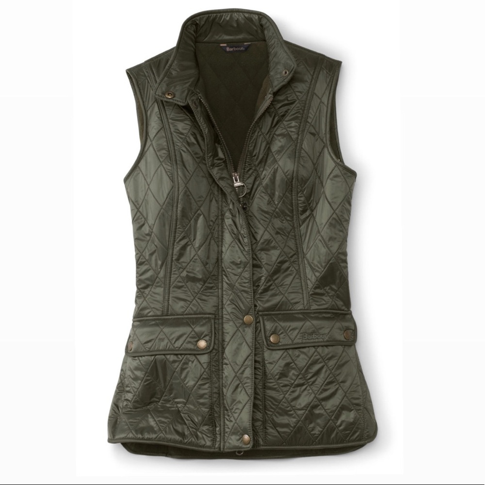 Barbour Olive Wray Gilet Quilted Vest